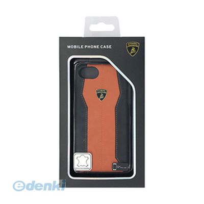 【個数：1個】 直送 代引不可・同梱不可 LB-HCIP7-HU/D1-OE LAMBORGHINI Genuine leather back cover − Orange