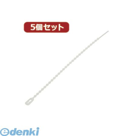 【個数：1個】 FTB120W30X5 直送 代引不可・同梱不可 YAZAWA 【5個セット】ビーズ束ねるバンド 120mm 白 30本入 生活家電