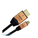 【個数:1個】 直送 代引不可・同梱不可 HDM30-018MCG HORIC HDMI MICROケーブル 3m ゴールド HDMIマイクロケーブル ホーリック Aオス-Dオス(2)