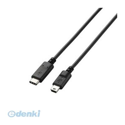  直送 代引不可・同梱不可 U2C-CMB10NBK エレコム USB2．0ケーブル C-microBタイプ ブラック