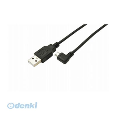 【個数：1個】 直送 代引不可・同梱不可 USBA-MCRL/CA100 変換名人 USB A to micro右L型100cmケーブル USB-MicroUSB接続ケーブル変換名人