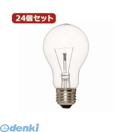 (LINEクーポン有)【個数：1個】 L100V60WCLX24 直送 代引不可・同梱不可 YAZAWA 【24個セット】 長寿命クリア60W形 照明器具 家電