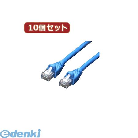 【個数：1個】 LAN6-CA500X10 直送 代引不可・同梱不可 変換名人 【10個セット】 LANケーブル CAT6 5．..