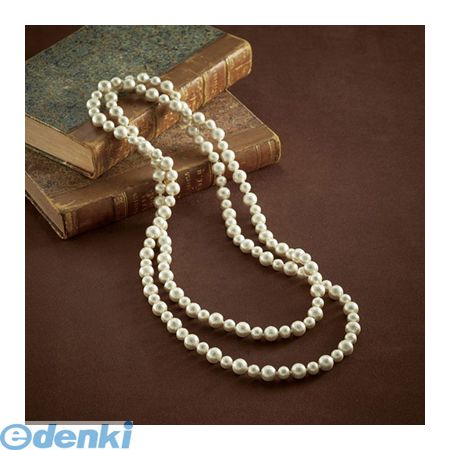 【個数：1個】 K60811318 直送 代引不可・同梱不可 コットンパールロングネックレス ホワイト 雑貨 イ..
