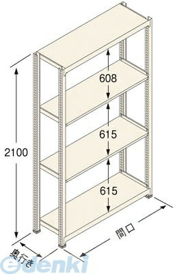 扶桑金属工業 GSN-K2115B4D 直送 代引不可・他メーカー同梱不可 グッシェルフNT Kタイプ150KG GSNK2115B4D