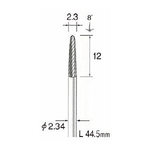 ミニター MINITOR BC1541 超硬カッター スパイラルカット φ2．3 BC-1541