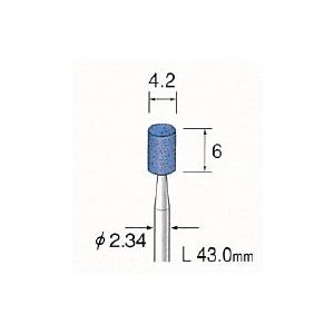 ミニター MINITOR CA1031 ブルー砥石 WA ＃120 φ4．2【10本入】 メーカー CA-1031