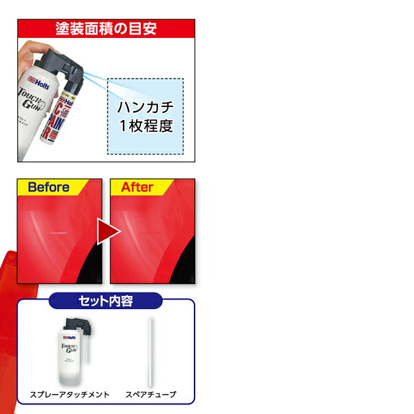 直送 代引不可・他メーカー同梱不可 ホルツ Holts MH20011 ホルツ タッチガン エアープラス 100ml MH20011 edenki-22025694 測定器・工具のイーデンキ サンプル画像3