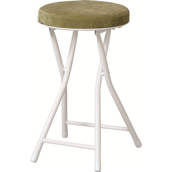 直送・代引不可 スツール オットマン 幅30cm グリーン 折りたたみ スチール ロンダ リビング ダイニング インテリア家具 備品 什器 別商品の同時注文不可