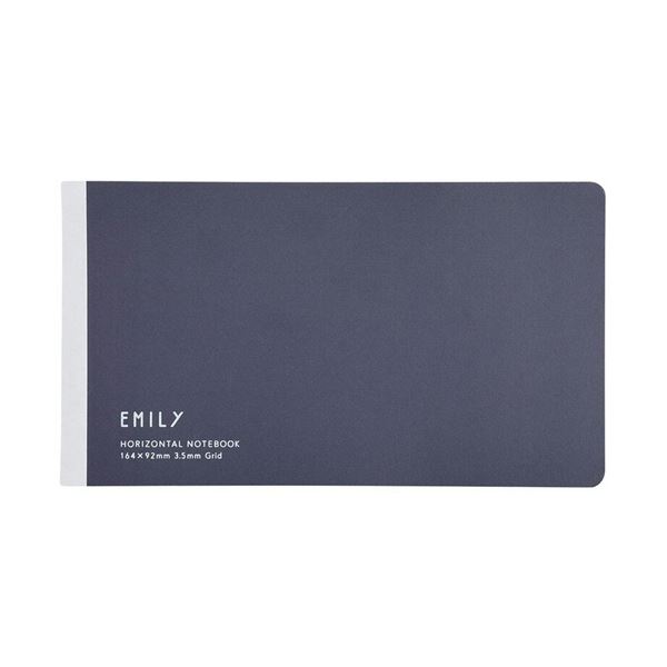 直送・代引不可 キングジムEMILy 横長ノート ネイビー EY9043-NV 1セット(5冊) 別商品の同時注文不可