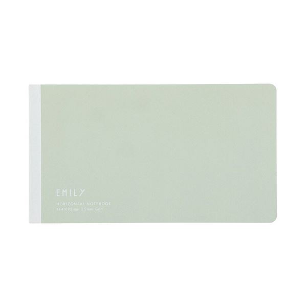 直送・代引不可 キングジムEMILy 横長ノート ペールグリーン EY9043-PG 1セット(5冊) 別商品の同時注文不可