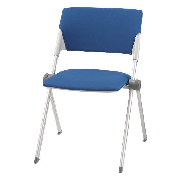 直送・代引不可 ミーティング用チェアー No.2805F パウダーブルー 別商品の同時注文不可