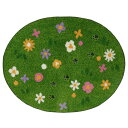 直送・代引不可 猫ラグ ガーデン GR グリーン 【約70×90cm】【代引不可】 別商品の同時注文不可