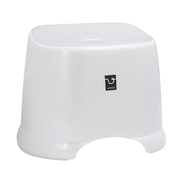 直送・代引不可 （まとめ） シンカテック アンティ 風呂椅子角 HKホワイト 1個 【×5セット】 別商品の同時注文不可