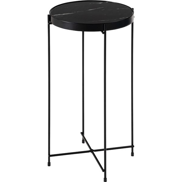直送・代引不可 サイドテーブル ブラック （約W32.5×D32.5×H60.5cm） 組立式 別商品の同時注文不可