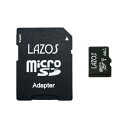 直送・代引不可 【20個セット】 Lazos microSDXCメモリーカード 64GB UHS-I U3 CLASS10 紙パッケージ L-B64MSD10-...