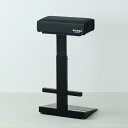直送・代引不可 レジチェア(ブラック/黒) 幅33×奥行23×高さ50〜81cm スタンディングチェア イス 椅子 作業用 業務用 ハイチェア 高さ調節可能 黒...