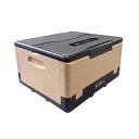 直送・代引不可 折りたためるクーラーボックス オフブラック(蓋)×ブラウン(本体) 25900310 別商品の同時注文不可