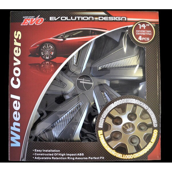 直送・代引不可 ARC・EVO ホイール カバー カーボンタイプ 14インチ 別商品の同時注文不可