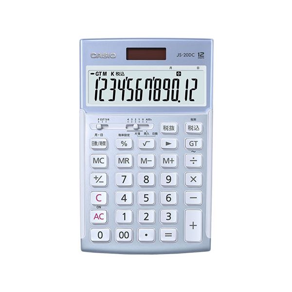 直送・代引不可 CASIO 本格実務電卓 日数計算タイプ ブルー JS-20DC-BU-N 別商品の同時注文不可