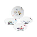 直送・代引不可 ムーミン ハーバリウム プレート4Pセット 径13.5×2.5cm K60411324 別商品の同時注文不可