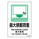 直送・代引不可 PETボトル再利用標識(4ヵ国語標示) 最大積載荷重 IRS010 450×300mm【代引不可】 別商品の同時注文不可