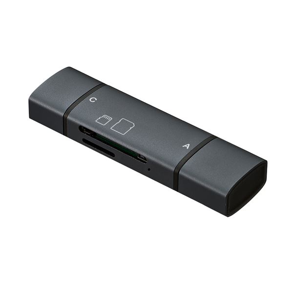 直送・代引不可 Digio2 USB Type-C&A カードリーダーライター グレー CRW-DC3SD86GY 別商品の同時注文不可