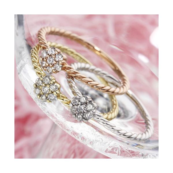 直送・代引不可k18ダイヤリング 指輪 YG（イエローゴールド） 9号別商品の同時注文不可