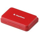 直送・代引不可 (まとめ)シヤチハタ スタンプ台 HGN-1-R 小形 赤【×10セット】 別商品の同時注文不可