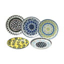 直送・代引不可 テーブル トーク プレゼンツ ポタリーフィールド パン皿5枚セット φ15.5×2.5cm C6104575 別商品の同時注文不可