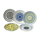 直送・代引不可 テーブル トーク プレゼンツ ポタリーフィールド ケーキ皿5枚セット φ20×3cm C6104589 別商品の同時注文不可