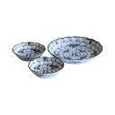 直送・代引不可 仁峰 花万葉 福取り分け揃 小鉢(φ13×3.5cm)×2、深皿(φ22×4cm)×1 B1068605 別商品の同時注文不可