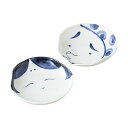 直送・代引不可 波佐見焼 おかめひょっとこ 小皿ペア 10×9.5×2.5cm B1049596 別商品の同時注文不可