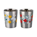 直送・代引不可 ムーミン ペア二重タンブラー 260mlSセット φ7.5×9.5cm MM8100-865 C6110544 別商品の同時注文不可