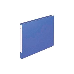 直送・代引不可 (業務用10セット) LIHITLAB パンチレスファイル/Z式ファイル 【B4/ヨコ型】 F-372 藍 別商品の同時注文不可
