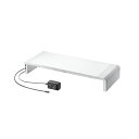 直送・代引不可 サンワサプライ USB Type-C接続ハブ付き机上ラック MR-LC210CHW ホワイト【組立式】 別商品の同時注文不可(3)