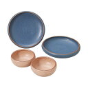 直送・代引不可 らくすくUD プレートごはんセットM プレート(φ17×3.5cm)・ボウル(φ10×4.5cm)×各2 C6104568 別商品の同時注文不可