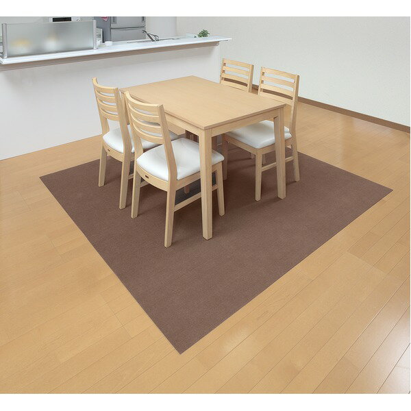 直送・代引不可 サンコー おくだけ吸着ロングマット90×800cmBR (KH-81) ブラウン 別商品の同時注文不可