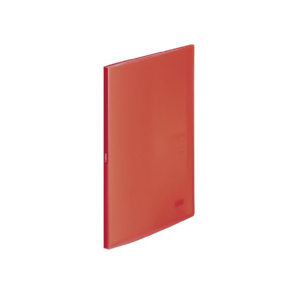 直送・代引不可 （まとめ）LIHITLAB クリヤーブック20P N8101-3 赤（×10セット） 別商品の同時注文不可