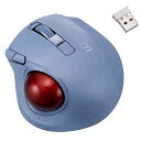 直送・代引不可 Digio2 無線 小型静音親指トラックボール 5ボタン/レーザー MUS-TRLF224BL ブルー 別商品の同時注文不可