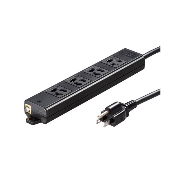 直送・代引不可 サンワサプライ 工事物件タップ 5m TAP-KS4-5BK 別商品の同時注文不可