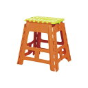 直送・代引不可 ステップ 踏み台 L 約幅39×奥行32×高さ39cm オレンジ クラフタースツール 完成品 作業 清掃 掃除 片付け 別商品の同時注文不可