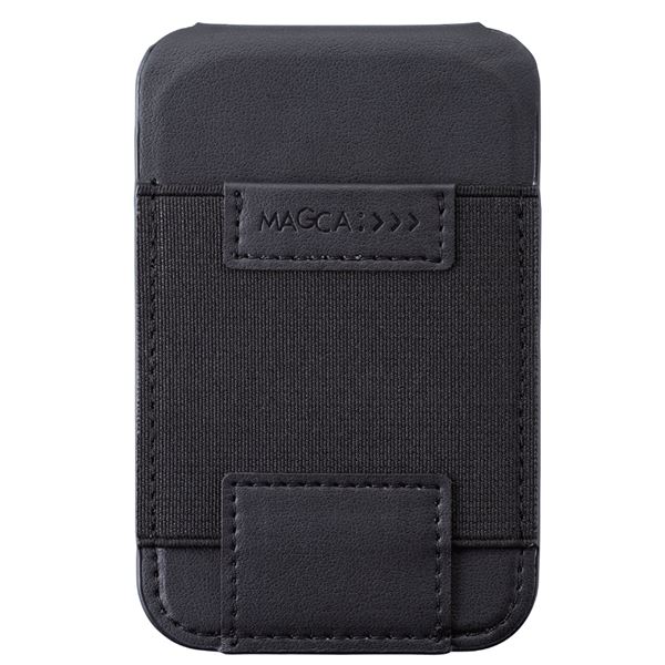 直送・代引不可 カードポケット [マグカ(MAGCA)] 3ポケットタイプ SMA-H009BK ブラック 別商品の同時注文不可(2)