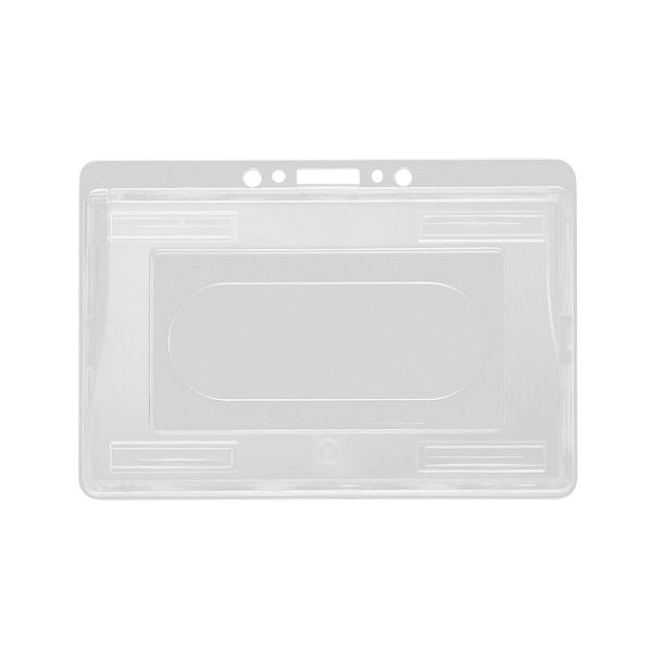 直送・代引不可 （まとめ） ライオン事務器名札用ホルダー ヨコ型 ハードタイプ（IDカード2枚用） N216H-2P 1パック（2枚） 【×10セット】 別商品の同時注文不可