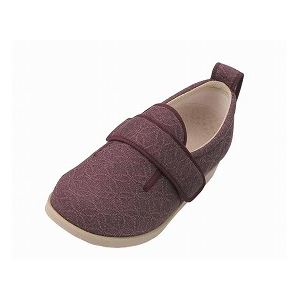 直送・代引不可介護靴 施設・院内用 ダブルマジック2雅 7E(ワイドサイズ) 7021 片足 徳武産業 あゆみシリーズ ／M (22.0～22.5cm) あずき 右足別商品の同時注文不可