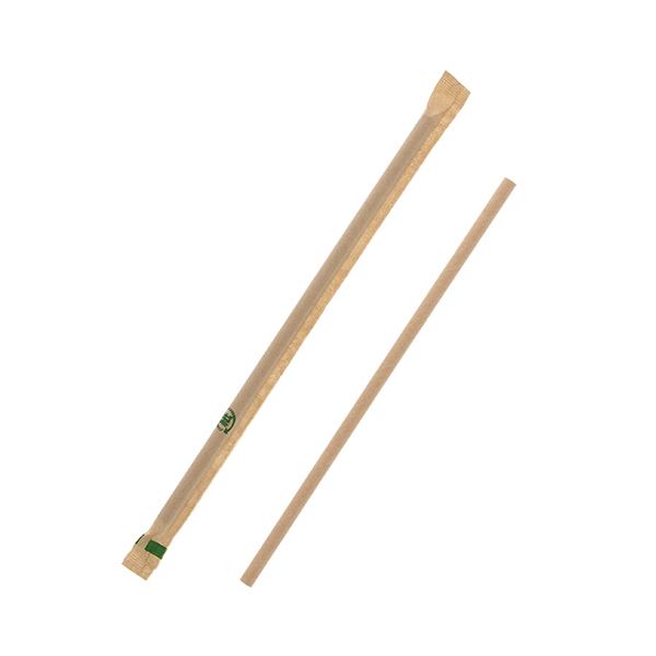 直送・代引不可 シモジマ SWANペーパーストロー 未晒 単袋 #004712942 1セット（5000本：200本×25パック） 別商品の同時注文不可