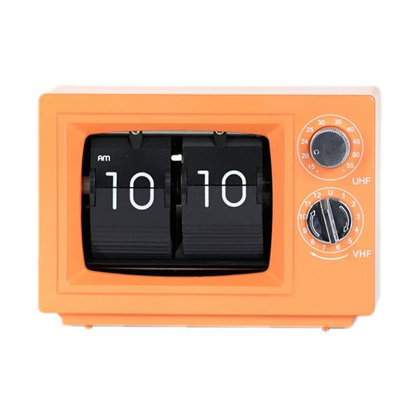 直送・代引不可 WINTECH パタパタ時計 FPC-7-OR 別商品の同時注文不可