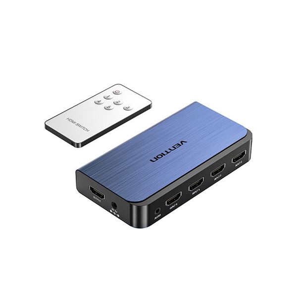 直送・代引不可 VENTION 5 IN 1 OUT HDMI スイッチャー WITH AUDIO SEPARATION ブルー AK-6118 別商品..