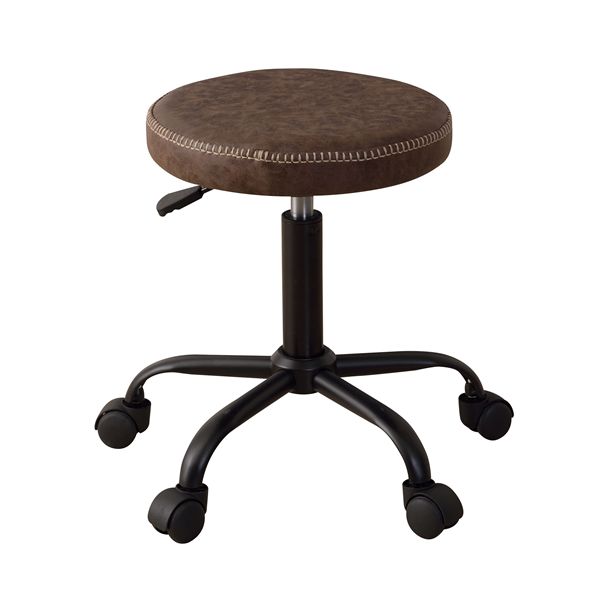 直送・代引不可 スツール ブラウン （約W51×D51×H44.5-56.6cm） 組立式 別商品の同時注文不可