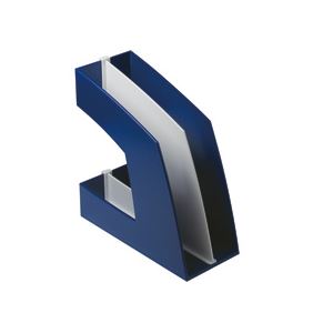 直送・代引不可（まとめ）ファイルボックス（仕切り付） A4タテ ブルー 10個別商品の同時注文不可